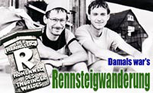 Rennsteigwanderung 1981 Aldo Bergmann Steffen Gro0e