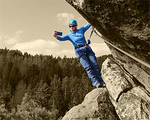 Im Nonnenfelsen-Klettersteig