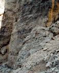Torre Barancio - unterer Wandteil der Nordwand