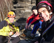 Ein tolles Team im Bielatal - ich, Ralf und Thomas