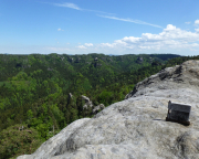Grandiose Fernsichten in den Großen Zschand und auf die Thorwalder Wände