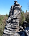 Harmonienadel - Blick vom Rumpelstilz in den Alten Weg