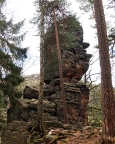 Klettergipfel Kleiner Mühlenwächter oberhalb der Ottomühle 