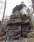 Klettergipfel Setzling - Blick in die Südostwand