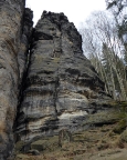Sonny, Talseite - der mittige Riss ist der Talweg, IV