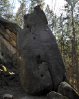 Pfingstnadel - Blick auf den Alten Weg III, eine Reibungskletterei