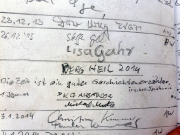 Auguste, Brandgebiet, Gipfelbuchspruch für das Jahr 2014