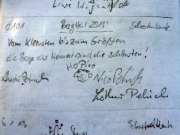 Saurier, Schrammsteine, Gipfelbuchspruch für das Jahr 2013