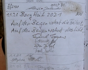 Imker, Gipfelbuchspruch für das Jahr 2011