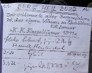 Zarathustra Junior, Gipfelbuchspruch für das Jahr 2022