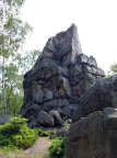 Der Rote Turm, Blick in die Südseite des Gipfels